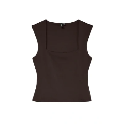 Afbeelding van VERO MODA Vmmillion Sl Square Neck Top JRS Noos, chocolade taart, L