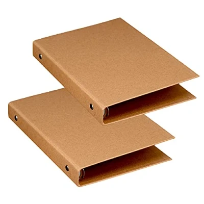 Afbeelding van Dzmuero A5 Kraft Map Ringband Hervulbare 6 Ringen Voor Het Toevoegen Brochure Cover Scrapbooking Papers Losse Lakens 2 Pcs