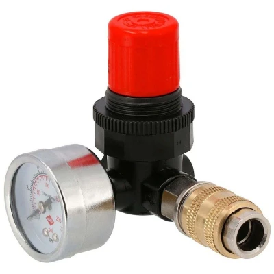 Afbeelding van AIRPRESS 4300201 reduceerventiel 1/4&quot; 12 bar met universele snelkoppeling