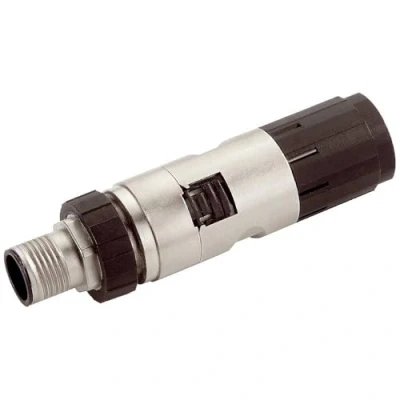 Afbeelding van Siemens ie fc m12 plug pro connector w rugged metal housing and connecting method with axial c 6gk1901 0db20 6aa0