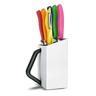 Afbeelding van Victorinox, 6.7127.6L14, Storage + Cutting Boards, Utility Block, robuster Kunststoff Griff, Weiss, Made in Switzerland, Spülmaschinengeeignet