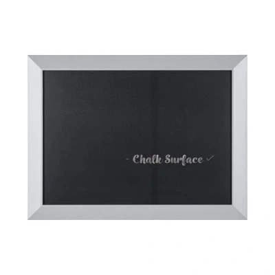 Afbeelding van Bi Office, Blackboard Kamashi Glam, krijtbord met zilveren MDF frame, 90x60cm