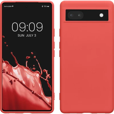 Afbeelding van kwmobile telefoonhoesje compatibel met Google Pixel 6a hoesje Zachte case voor smartphone Back cover in dolce vita