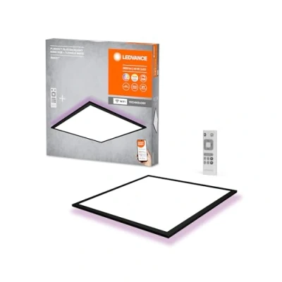 Afbeelding van Ledvance planon plus backlight led 39w 2700lm tw rgb 3000 6500k cri80 80graden opbouw beh zwart alu lxbxh 60x60x56mm 4058075650275