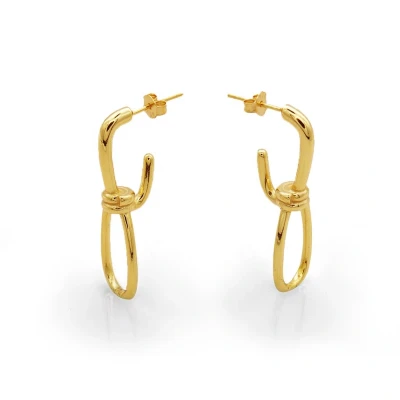 Afbeelding van Schitterende Gold Plated Zilveren Oorbellen