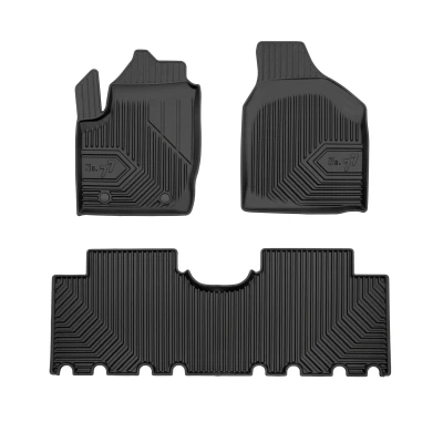 Afbeelding van FROGUM No. 77 77425675 Vloermatset Rubber voor en achter 4 zwart Op maat gemaakt