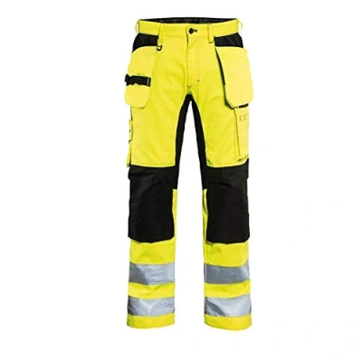 Afbeelding van Blaklader Werkbroek met stretch High Vis 1552 1811 Geel/Zwart D136