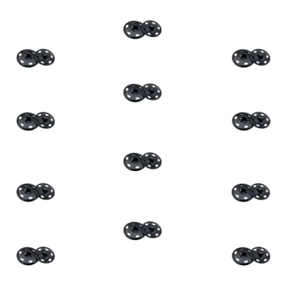 Afbeelding van Snap Buttons, 12 Sets Drukknopen, Patch Drukknoppen, 8.5mm Metalen voor DIY, Craft, Reparation
