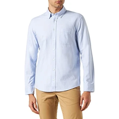 Afbeelding van Seidensticker Men&#039;s Regular Fit shirt met lange mouwen, lichtblauw, S, S