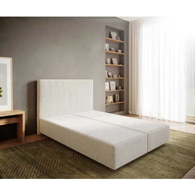Afbeelding van Boxspringframe Dream Well Bouclé Crème Wit 140x200 cm Bedframe