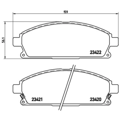 Afbeelding van Brembo Remblokset P 56 040