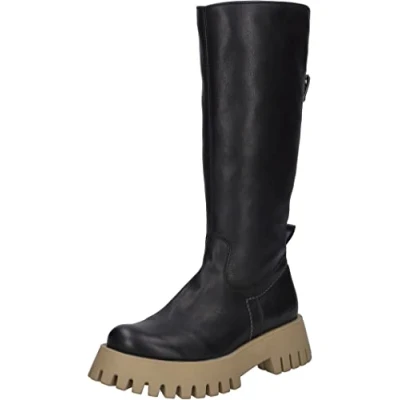 Afbeelding van Josef Seibel DAMES Klassieke laarzen Mavie 03, Vrouwen Laarzen,Schoenbreedte G (Normaal),verwisselbaar voetbed,Zwart (schwarz kombi),38 EU / 5 UK