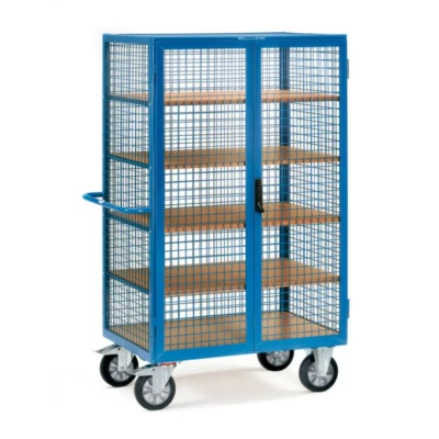 Afbeelding van fetra 5393 Kastwagen Staal Poedercoating Laadvermogen (max.): 750 kg Stralend blauw (RAL 5007)