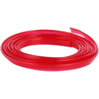 Afbeelding van MASO Auto Interieur Moulding Trim, Universele Decoratie Pinstriping Tape 5M Rode ABS 3D Strip met Tool