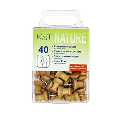 Afbeelding van K3T 48364 Pinnaalden, verpakking van 40 stuks, echt hout