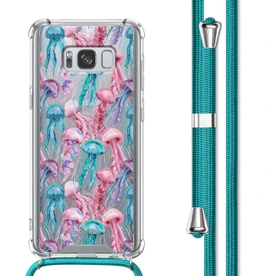 Afbeelding van Samsung Galaxy S8 Hoesje Kunststof iMoshion Softcase/Koordhoesje/Backcover Jellyfish Watercolor Telefoonhoesje