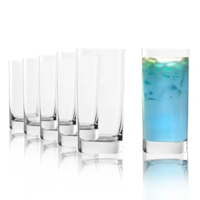 Afbeelding van Stölzle Lausitz New York Bar Waterglazen, set van 6 glazen, vaatwasmachinebestendig, grote sapglazen, universele glazen loodvrij kristalglas, hoogwaardige kwaliteit, 535 ml