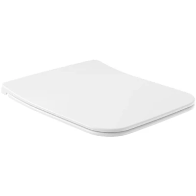 Afbeelding van Villeroy en boch venticello closetzitting slimseat line sandwich met automatische sluitfunctie softclosing afneembare zitting quickrelease wit alp