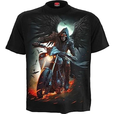 Afbeelding van Spiral Heren Tshirt L Night Rider Zwart