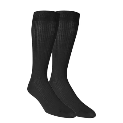 Afbeelding van Dr. Scholl&#039;s Heren Dsm4500 1 2 pack alledaagse niet bindende platte gebreide crew sokken, Zwart, One Size