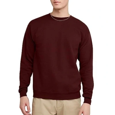 Afbeelding van Hanes Heren Ecosmart Sweatshirtecosmart sudadera moletom ش ر ا Ecosmartecosmart Sweatshirt, Glühwein Berry 1 Pack, L