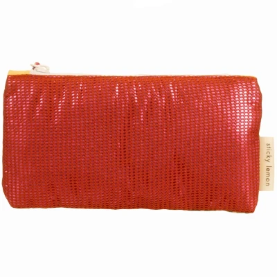 Afbeelding van Sticky lemon etui mesh rood