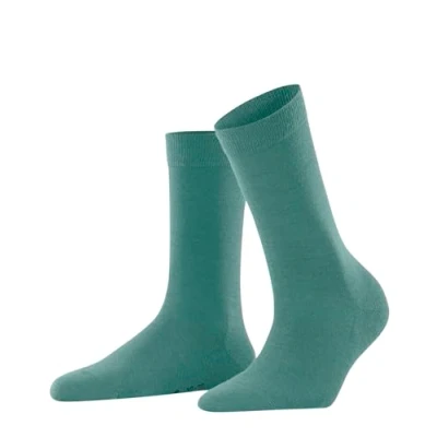 Afbeelding van FALKE Dames Sokken Softmerino W So wol katoen eenkleurig 1 paar, Groen Fjord 7475, 37 38