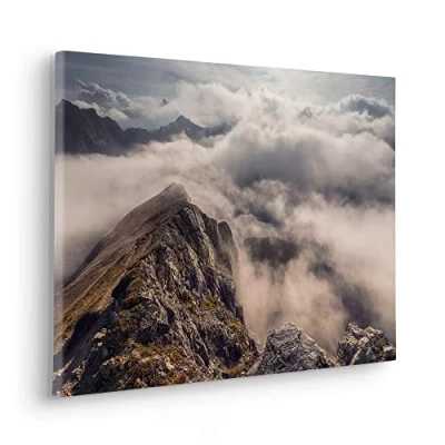 Afbeelding van Komar artprint op linnen Keilrahmenbild Sea of Fog Größe 60 x 40 cm 60x40 (breedte hoogte), spieraam (1 stuk)