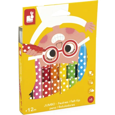 Afbeelding van Janod viltstiften jumbo 8st