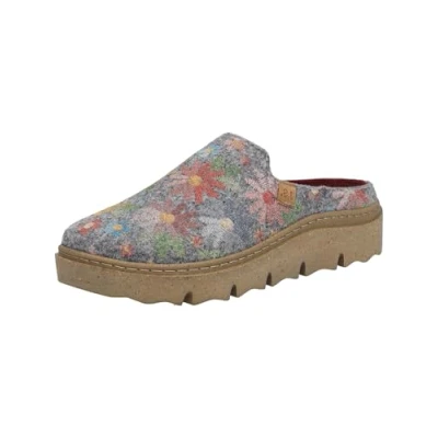 Afbeelding van Josef Seibel Carmaux.01 Pantoffels voor dames, breedte G (normaal), uitneembaar voetbed, grijs multi, 39 EU