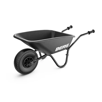 Afbeelding van BERG Dempy Black Kinderkruiwagen Metaal Met kunststof bak 40 kg laadgewicht Luchtband Zwart