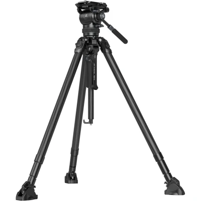 Afbeelding van SmallRig 4259 x Potato Jet Tribex Hydraulic Carbon Fiber Tripod Kit (Metaal), Statief, Zwart