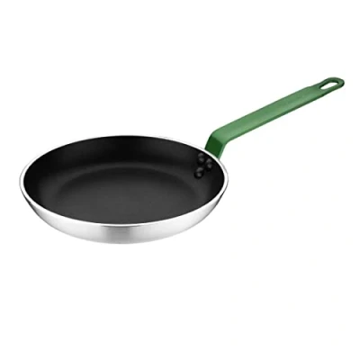 Afbeelding van Hygiplas Teflon Platinum Plus anti aanbak koekenpan 200mm groen handvat