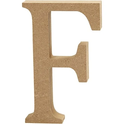 Afbeelding van Creative hoofdletter F MDF 13 cm