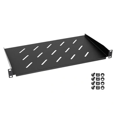 Afbeelding van HMF 65499 plank voor serverkast 19 inch 1 HE 250 mm diepte zwart