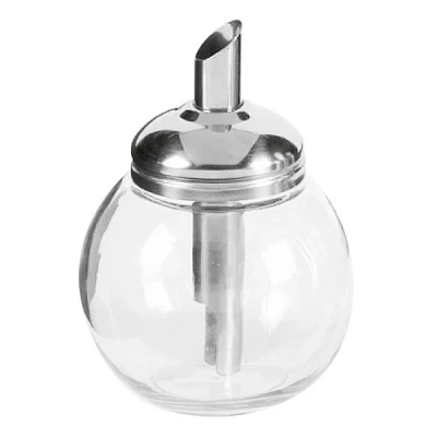 Afbeelding van APS 40490 suikerdispenser met roestvrijstalen afdekking en doseerbuis, Ø 8, 5 x 12 cm 0,15 l