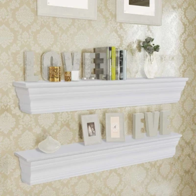 Afbeelding van wandplanken Aaliyah 2 st wit