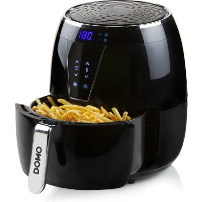 Afbeelding van DOMO DO532FR Heteluchtfriteuse XL 4L LCD display Zwart
