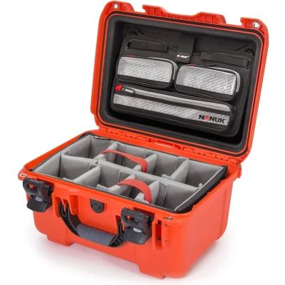 Afbeelding van Nanuk 918 case w/lid org. w/divider Orange Pro Photo Kit