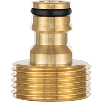 Afbeelding van Poppstar Wateradapter met 1 inch Buitendraad en Koppeling voor Tuinslang (compatibel Gardena)