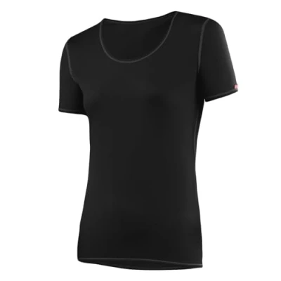Afbeelding van Löffler Sportshirt S/s Transtex Dames Polypropyleen Zwart Mt 34