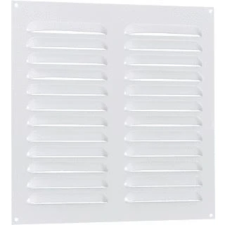 Afbeelding van Nedco schoepenrooster alum. vlak 250 x mm wit