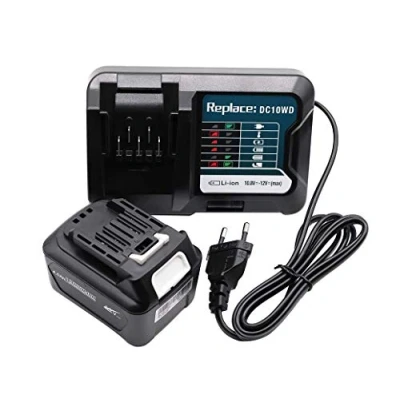 Afbeelding van 12V 4.0Ah BL1041B Accu met Oplader DC10WD voor Makita 10,8V BL1040B BL1020B BL1021B BL1015 BL1016 DF031D DF0331D TD110D JR103D JR105D HSS01D HP332D 197406 2