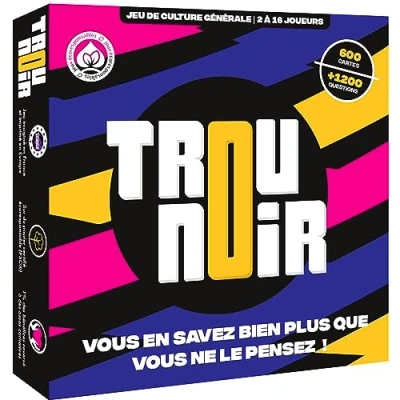 Afbeelding van Trou Noir Jeu de Societe d&#039;ambiance et stratégie Quiz Culture Générale Entre Amis of Famille Société Adulte Cartes dès 14 Ans
