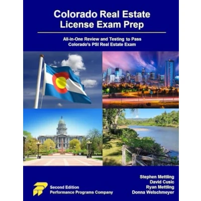 Afbeelding van Colorado Real Estate License Exam Prep: All in One Review and Testing to Pass Colorado&#039;s PSI