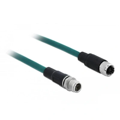 Afbeelding van Delock netwerkkabel M12 8 pin X codering TPU 1 m