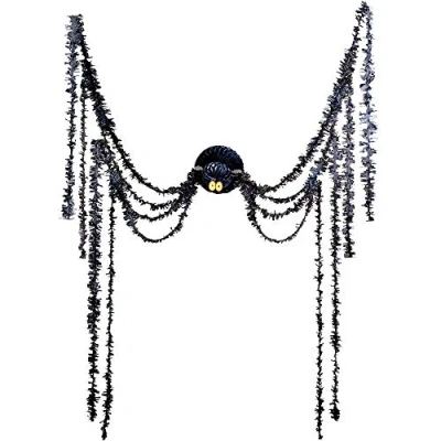 Afbeelding van Amscan Horror spin honeycomb groot Halloween thema decoratie zwart 360 cm