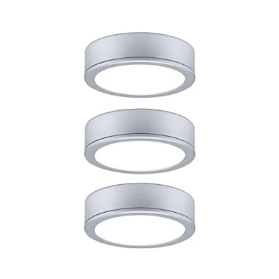 Afbeelding van Paulmann 93092 LED meubellamp set Pukk rond incl. 3x3,5 watt kastlamp chroom mat kunststof 2700 K