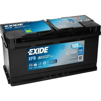Afbeelding van Exide EL1050 Start Stop 12V 105Ah EFB Auto Accu 3661024037327