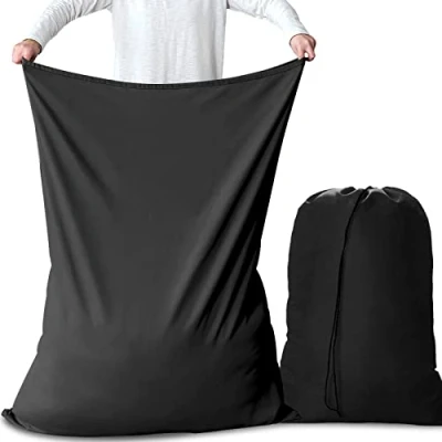 Afbeelding van AiQInu Grote waszakken met trekkoord opvouwbare waszak, 70 x 115 cm, 2 stuks